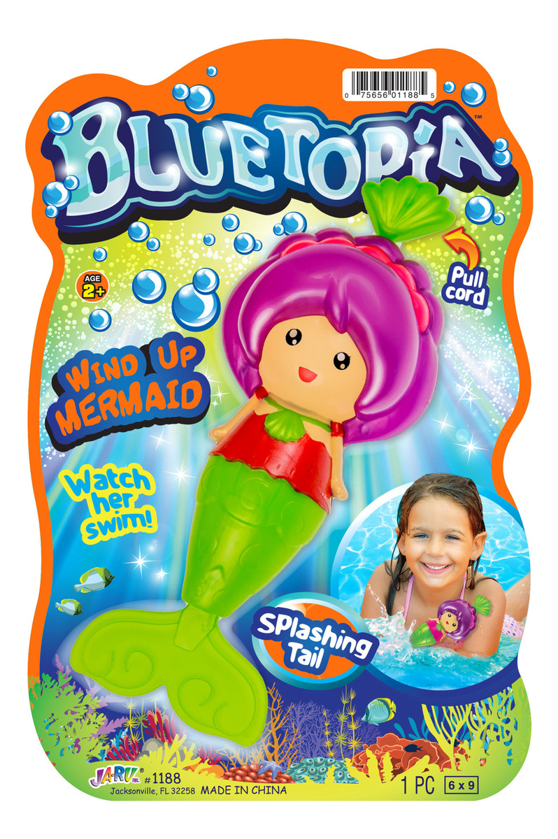 Sirena Bluetopia Ja Ru Splashing Tail Sirenita Juego Piscina