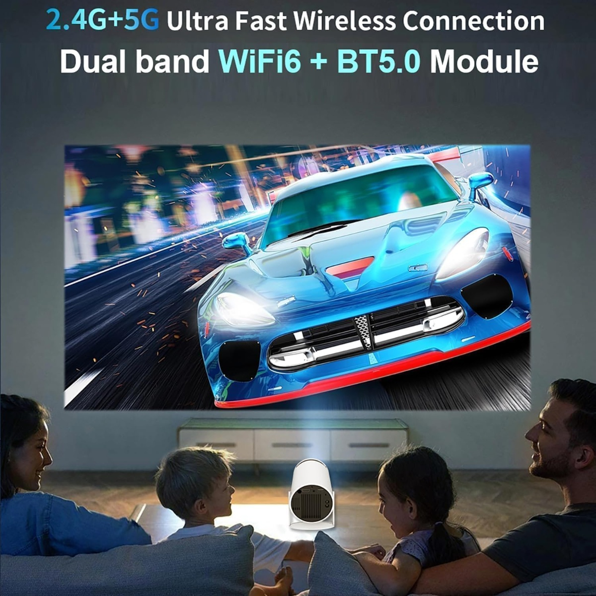 Proyector Android 11 Hd Hy300 Blanco 720p 8 Gb 1 Ram Trex