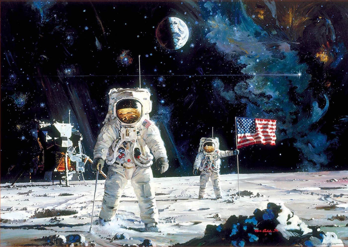 Puzzle Rompecabeza Educa Primer Hombre En Luna 1000 Piezas
