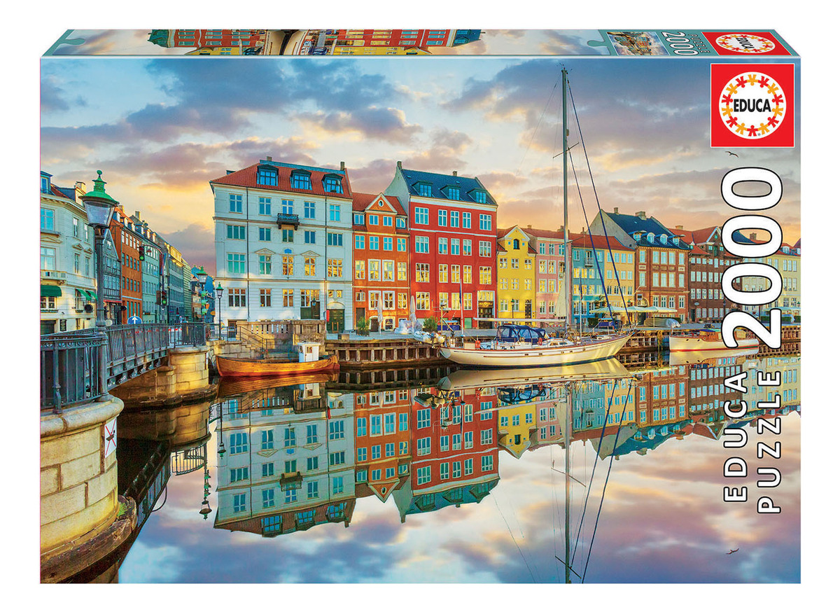 Puzzle Rompecabezas Puerto De Copenhague 2000 Pcs Educa Tx