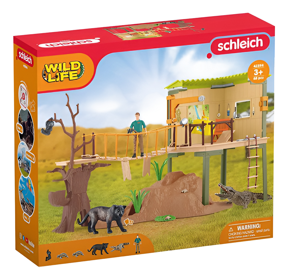 Estación Aventuras Wild Life Ranger Schleich Juguete Niño Tx