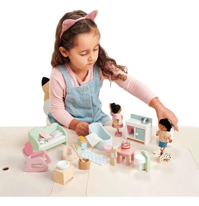 Juguete Set De Muebles Tender Leaf Madera Infantil Niño Tx®