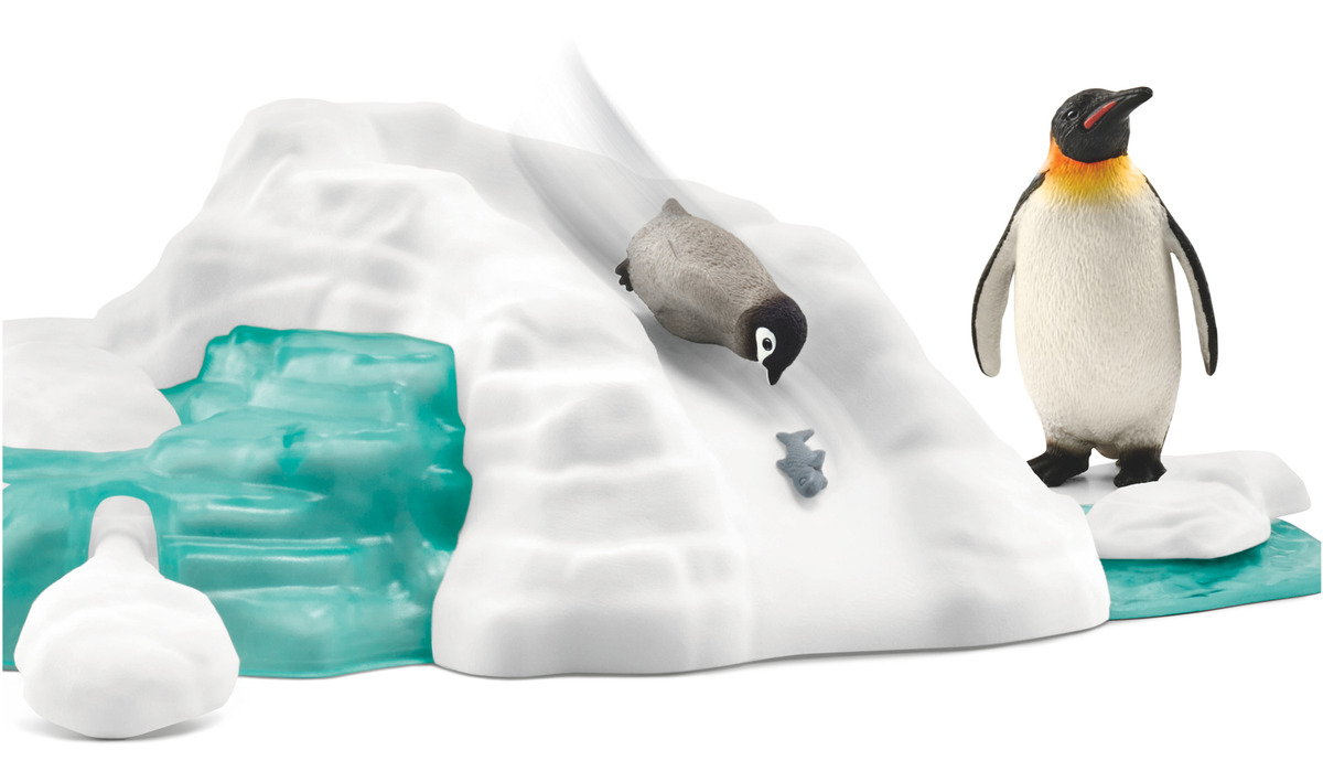 Set Figuras Familia Pingüinos Selva Animal Schleich Tx
