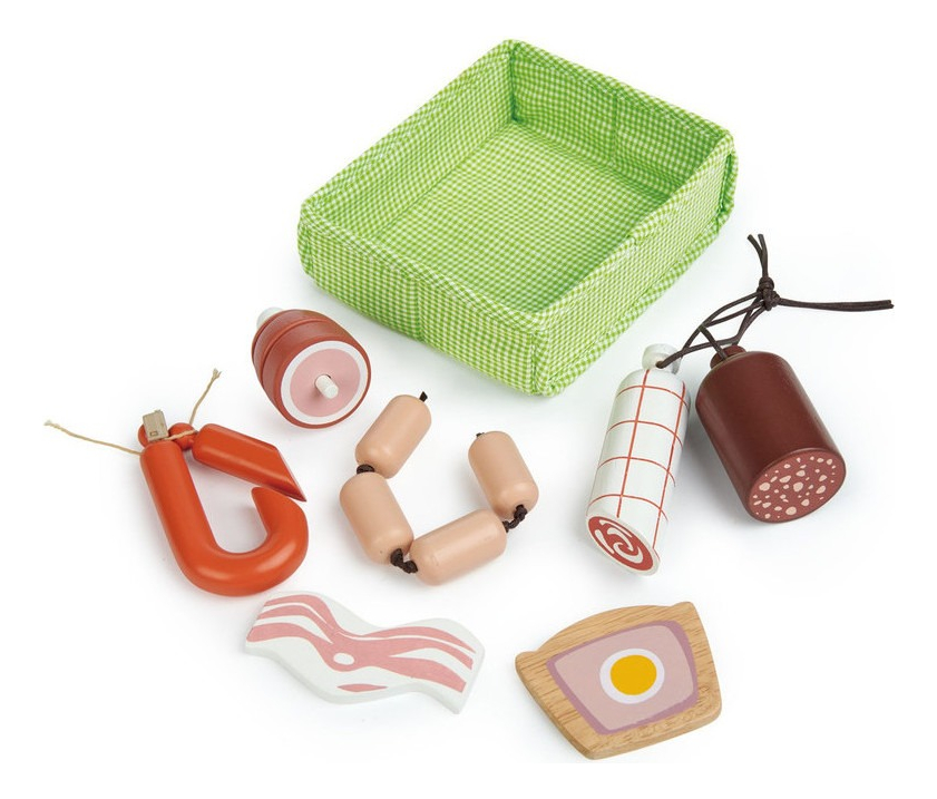 Tender Leaf Toys Caja Fiambrería Juguete Madera Supermercado