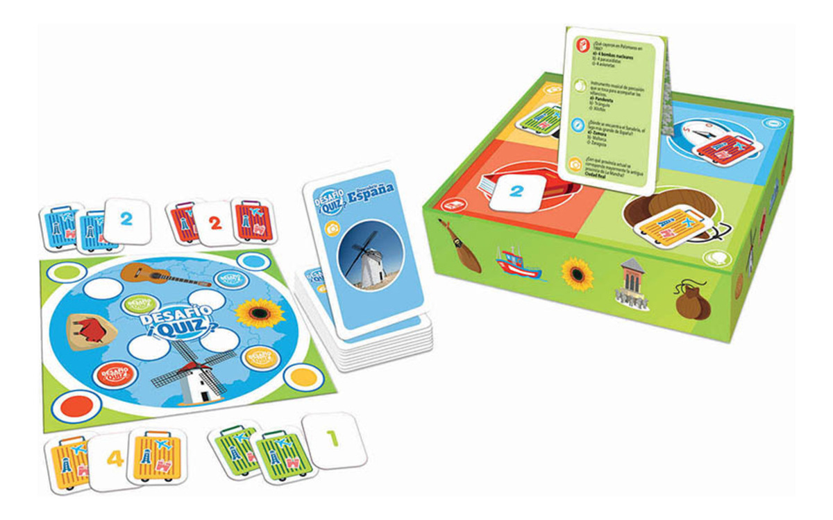 Juego Mesa Desafío Quiz Descubrir España Educa Trex