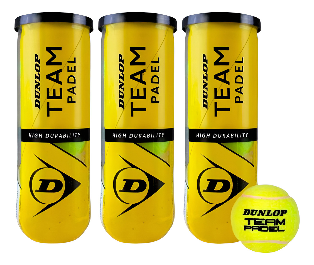 Pelotas De Padel Dunlop Team Padel High Durability X 3 Trex