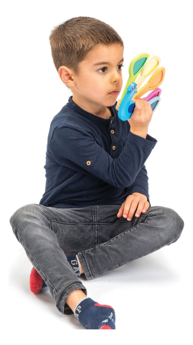 Tender Leaf Toys Pavo Real Colores Juguete Madera Niños Tx ®