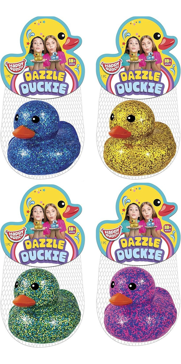 Patito Goma Purpurina Ja-ru Juego Infantil Suave Niñez Tx