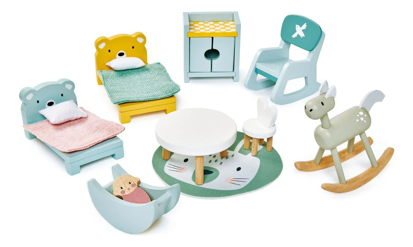 Mueble Infantil Casa Muñeca Tender Leaf Juego Madera Niño Tx
