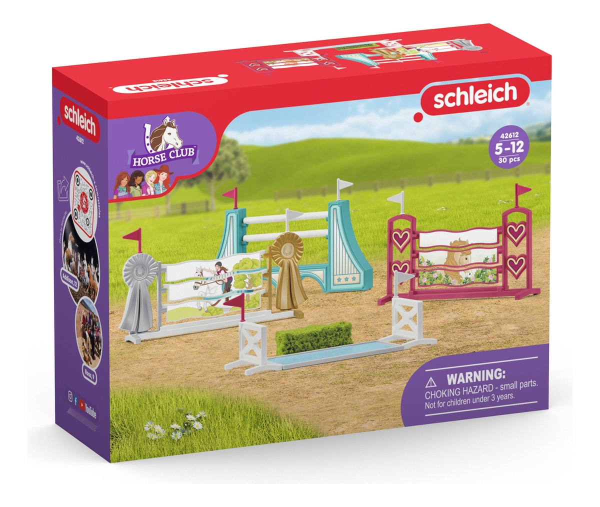 Figura Accesorios Obstáculos Schleich Horse Club Juego Trex