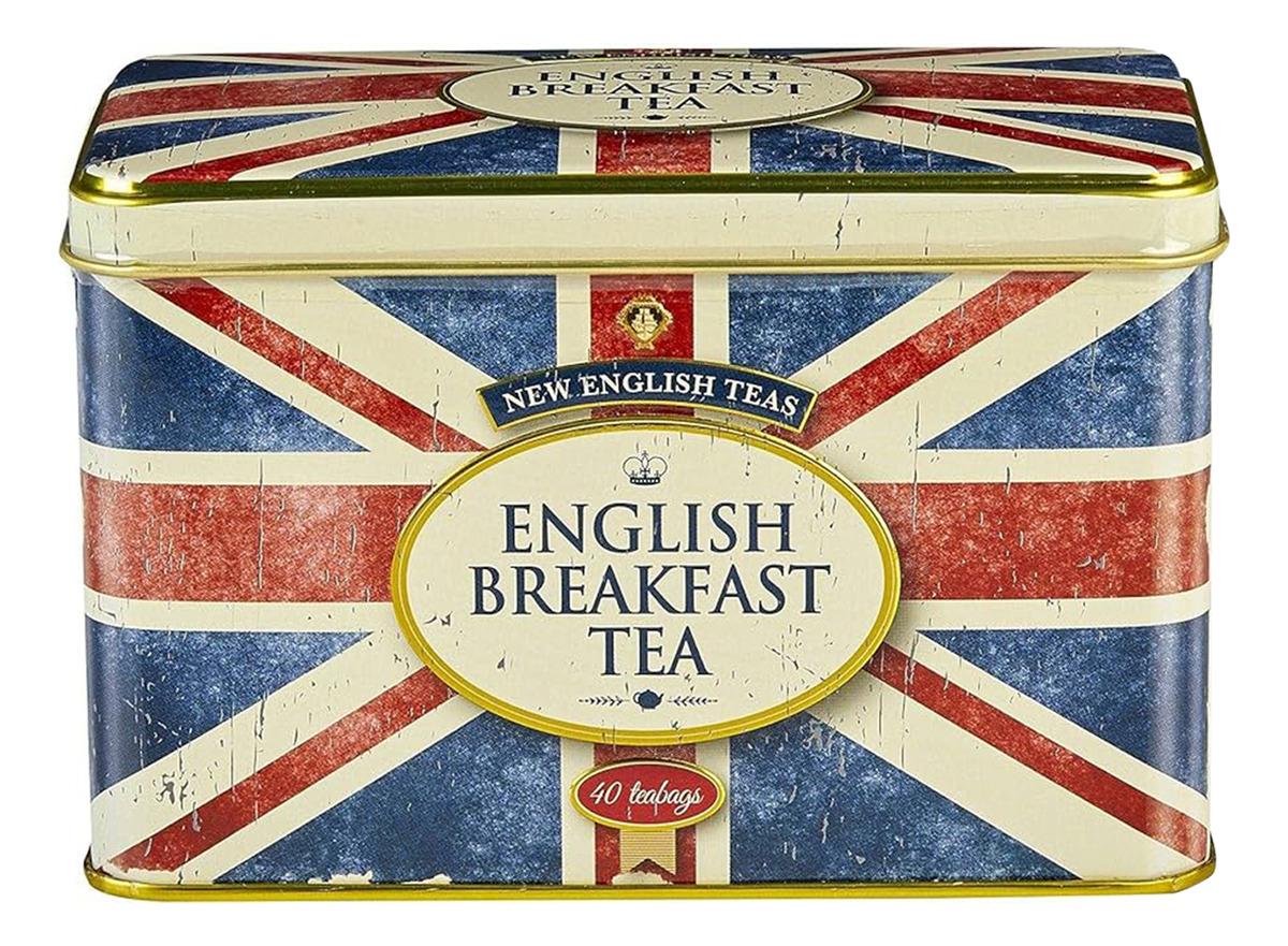Lata De Té Union Jack + Galletas Merba Galletitas Trex