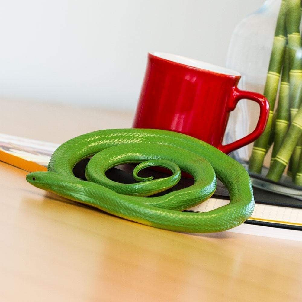 Serpiente Snake Verde Figura Safari Muñeco Escala Calidad Tx