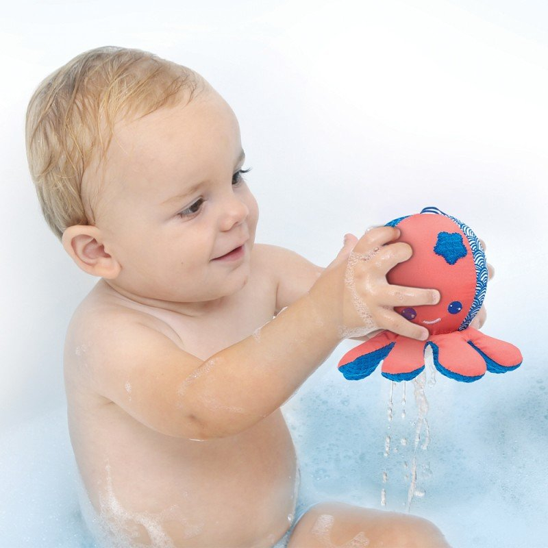 Esponja De Baño Pulpo Suave Bebe Tiktok Ludi Sensorial Tx