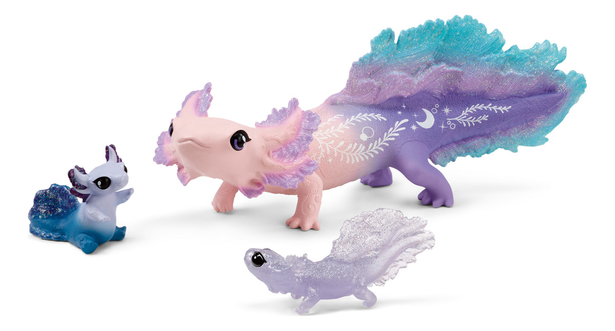 Set Juguete Descubrimiento Axolotes Schleich Monstruos Trex