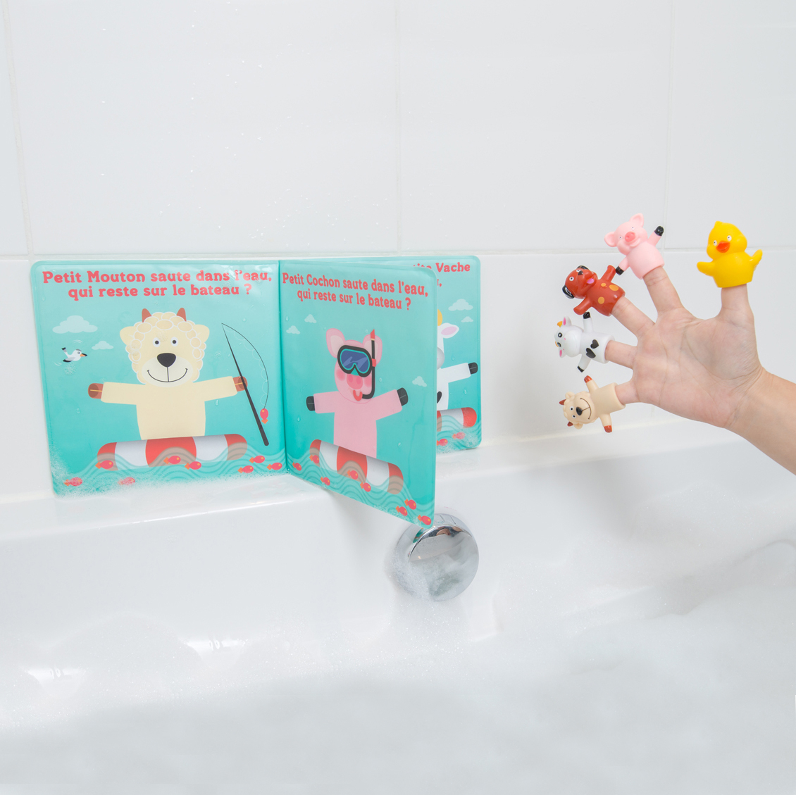 Libro Bebe Marionetas Hora Del Baño Juego Diversion Ludi Tx