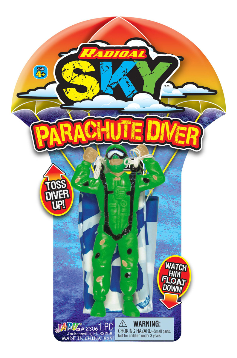 Figura Hombre + Paracaidas Flying Glider Ja Ru Trex