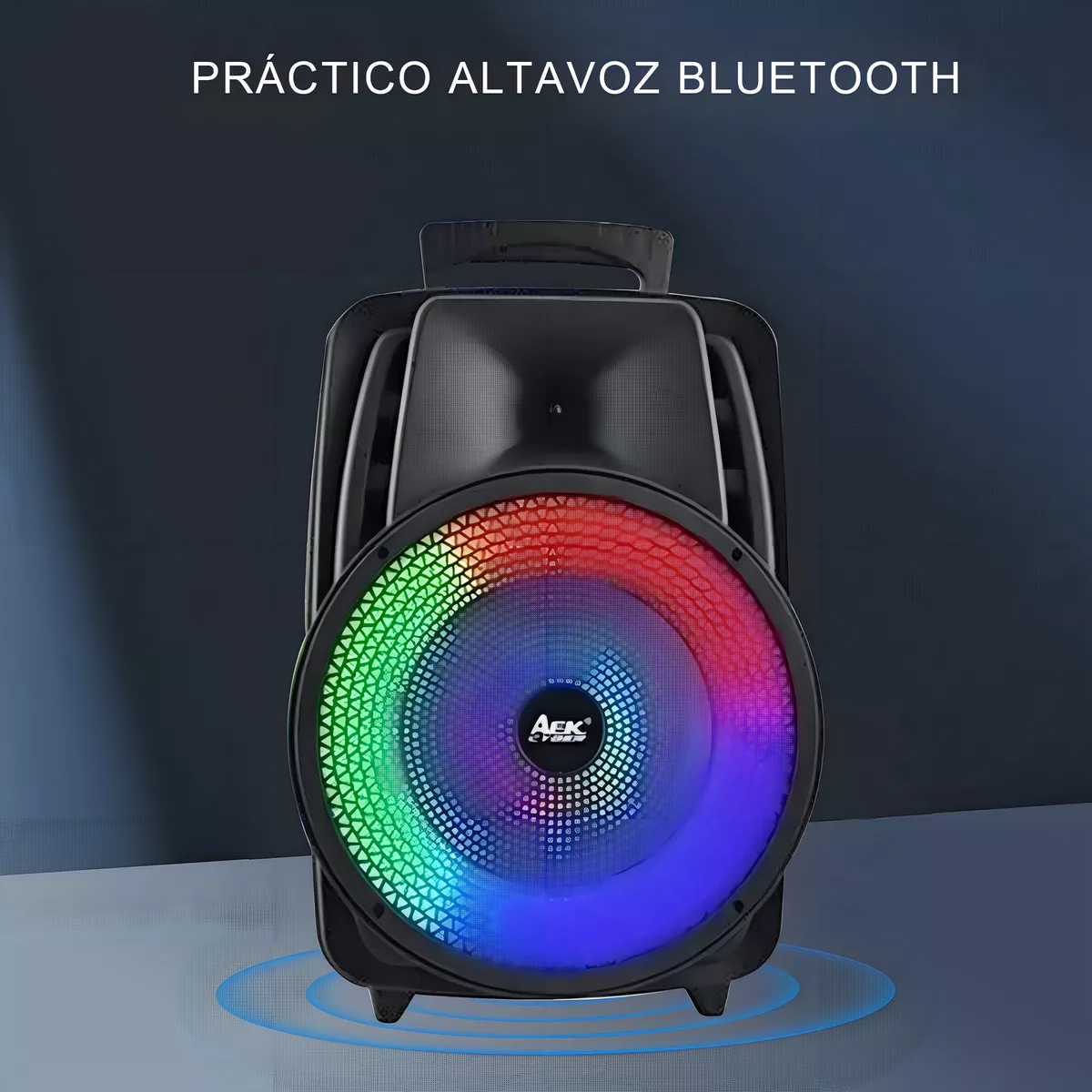 Parlante Portátil Recargable Bluetooth Aek Rgb Trex