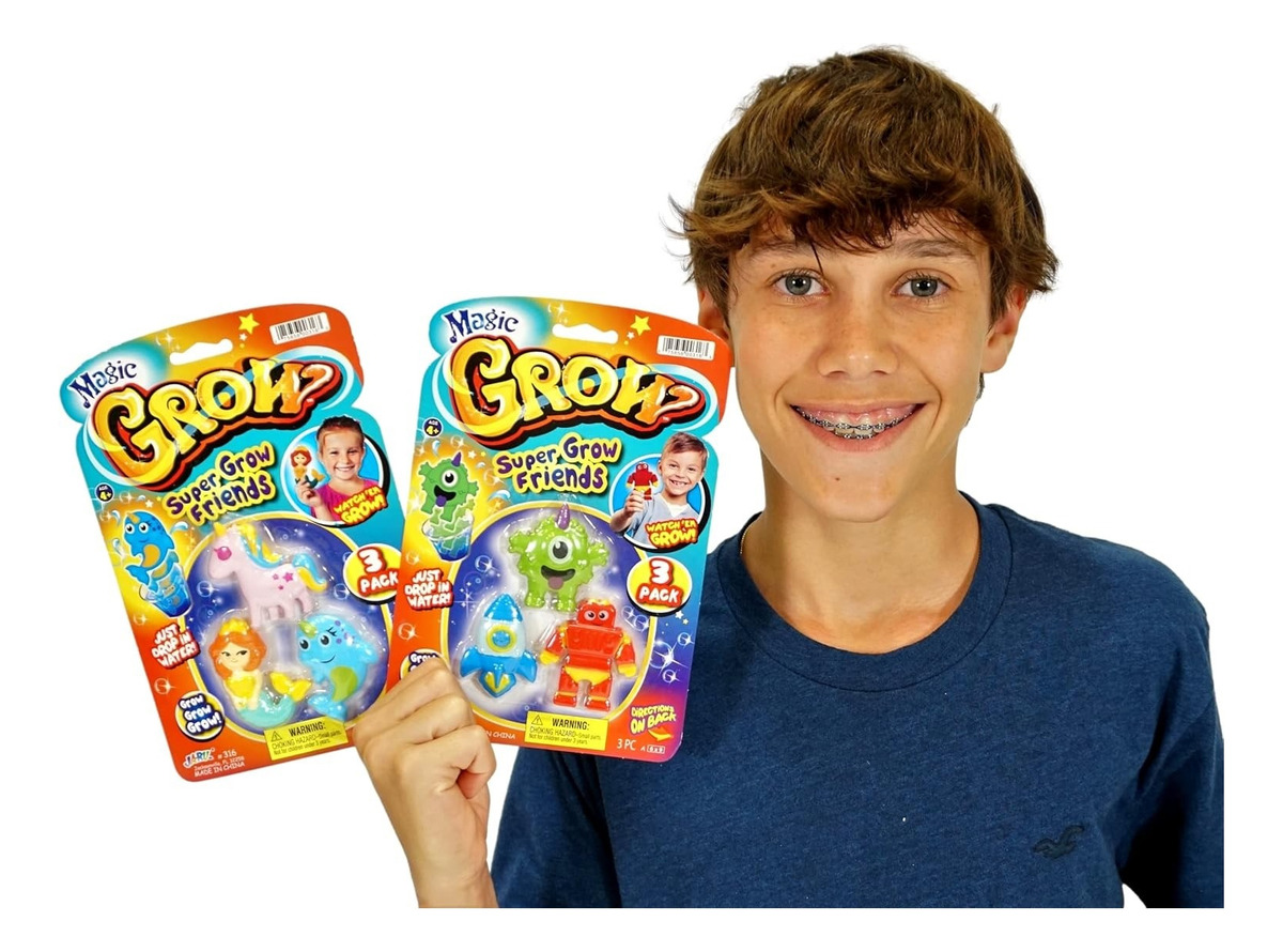 Super Amigos Crece En El Agua Hasta 300% Ja Ru Infantil Trex