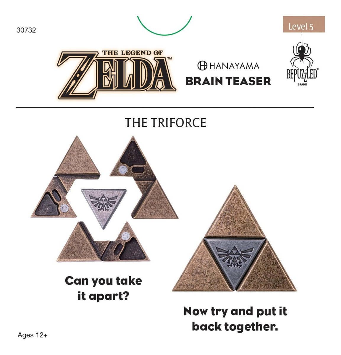 Puzzle Metal Puzzle Triforce Hanayama Nintendo Zelda Lvl 5