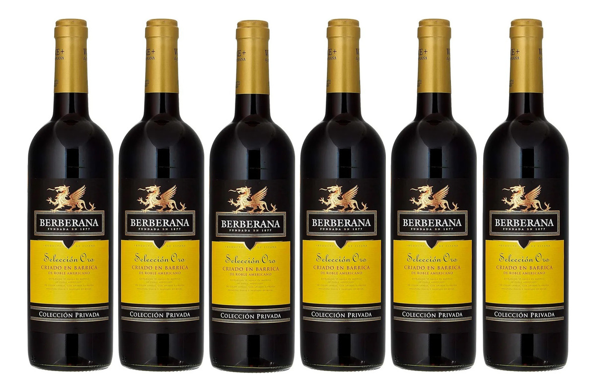 Vino X6 Selección Oro Tinto Berberana Botella 750 Ml Calidad