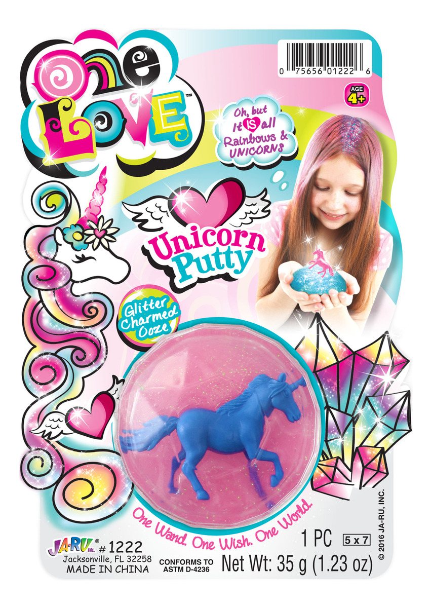 Unicornio Rosa Putty Brllantina One Love Ja Ru Calidad Trex