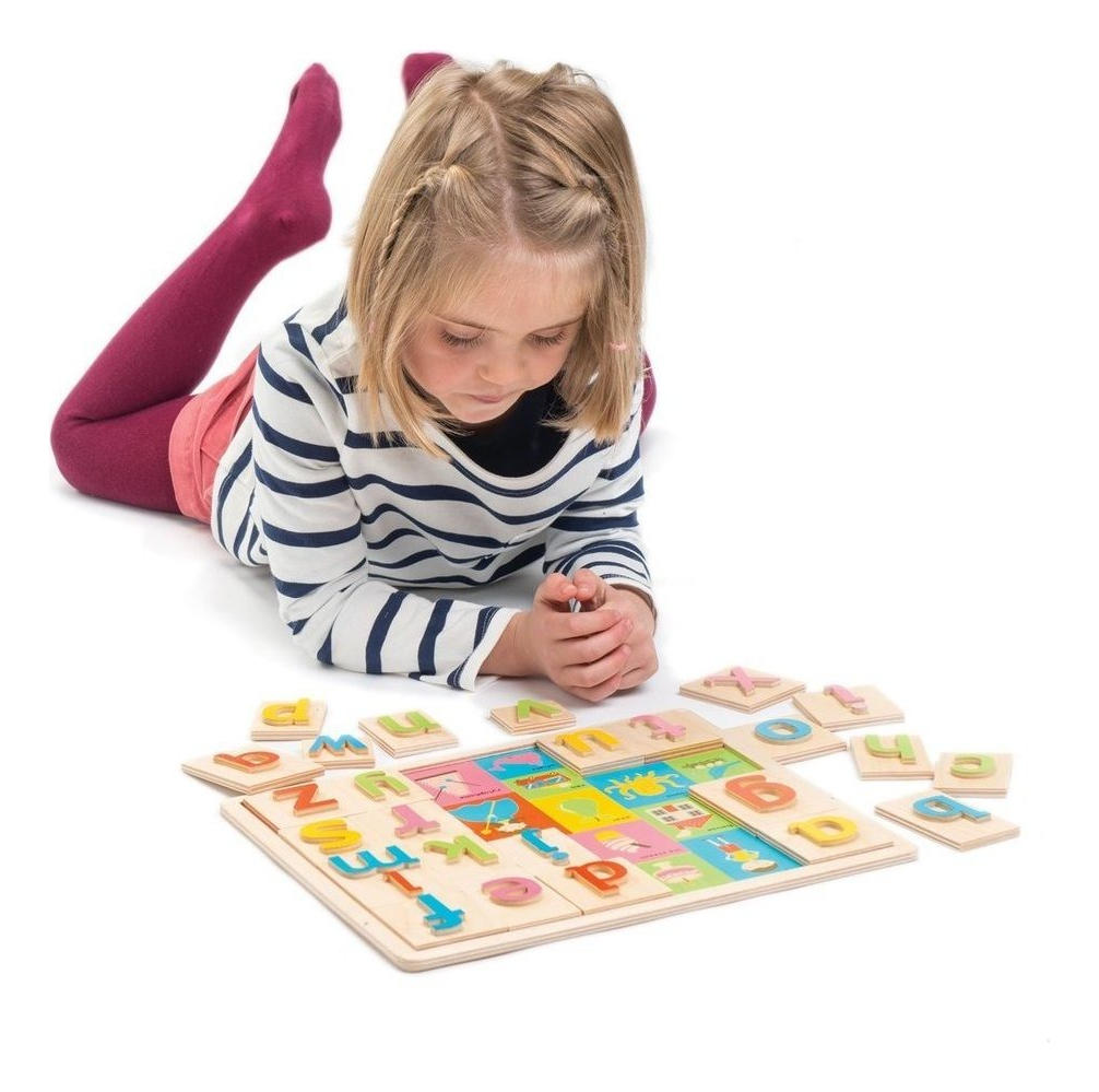 Juguete Alfabeto Educacional Tender Leaf Madera Infantil Tx®