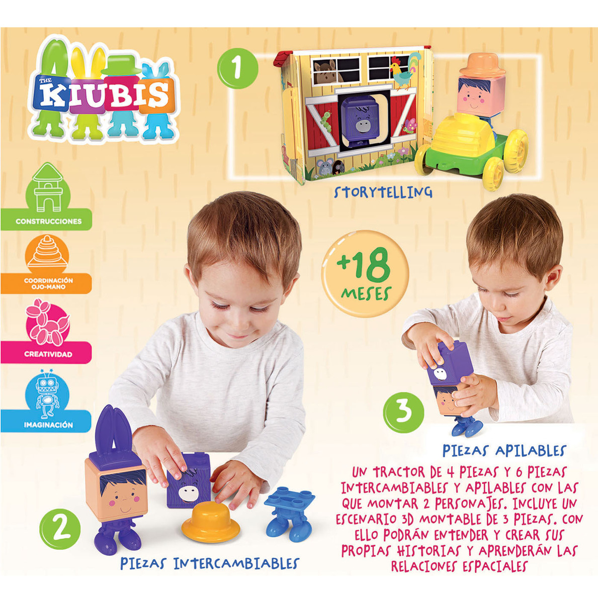 Juego Bebe Kiubis Granja Establo Del Burrito Educa Trex