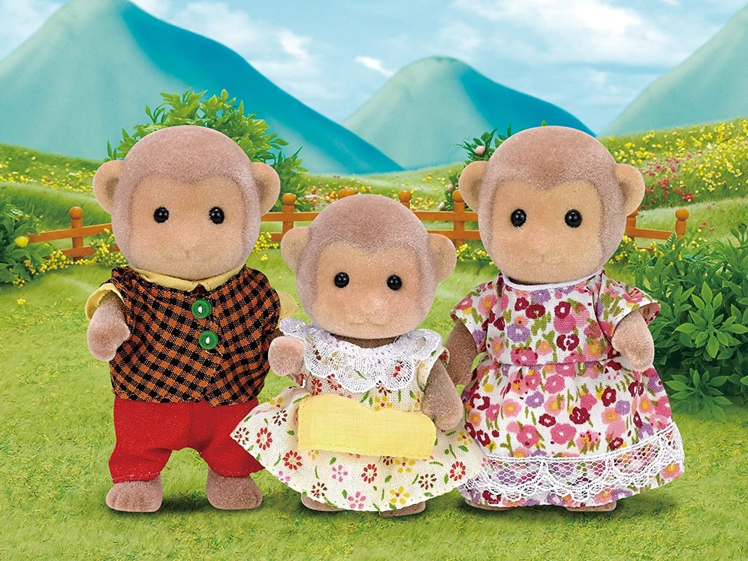 Sylvanian Families Familia Monos Figuras Juguete Niños Trex