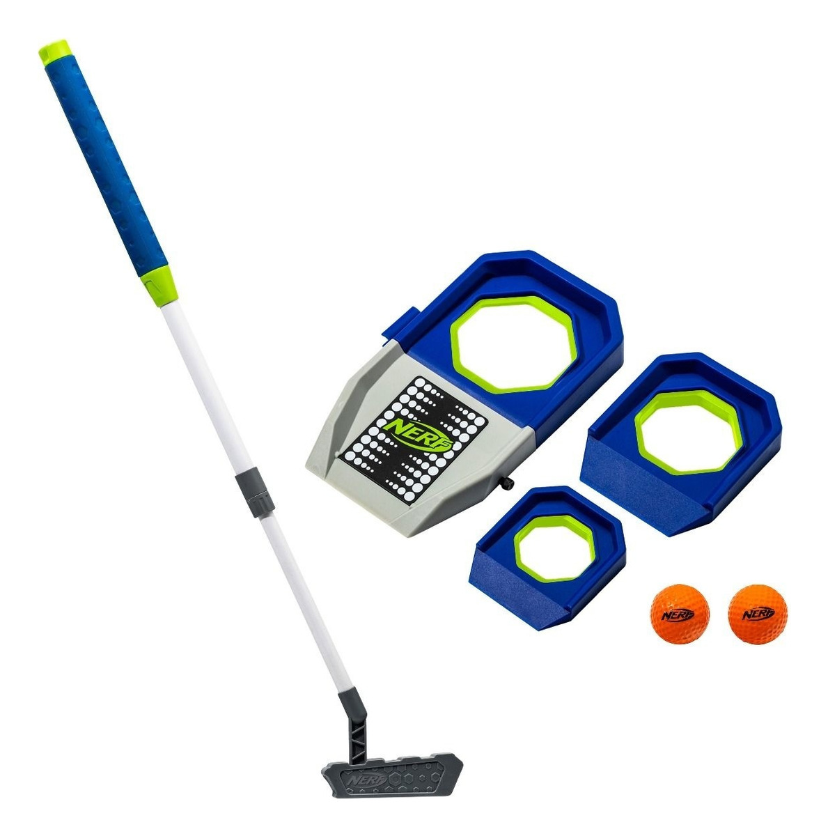 Nerf Palo De Golf + Pelotas + Accesorios Franklin Trex