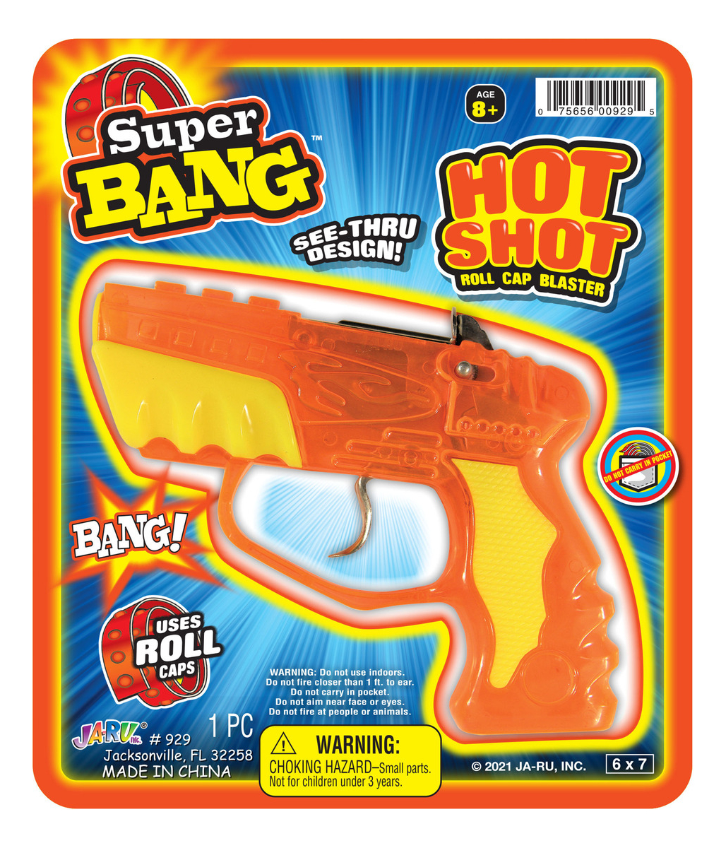 Pistola Hot Shot Roll Caps Ja Ru Super Bang Infantil Trex