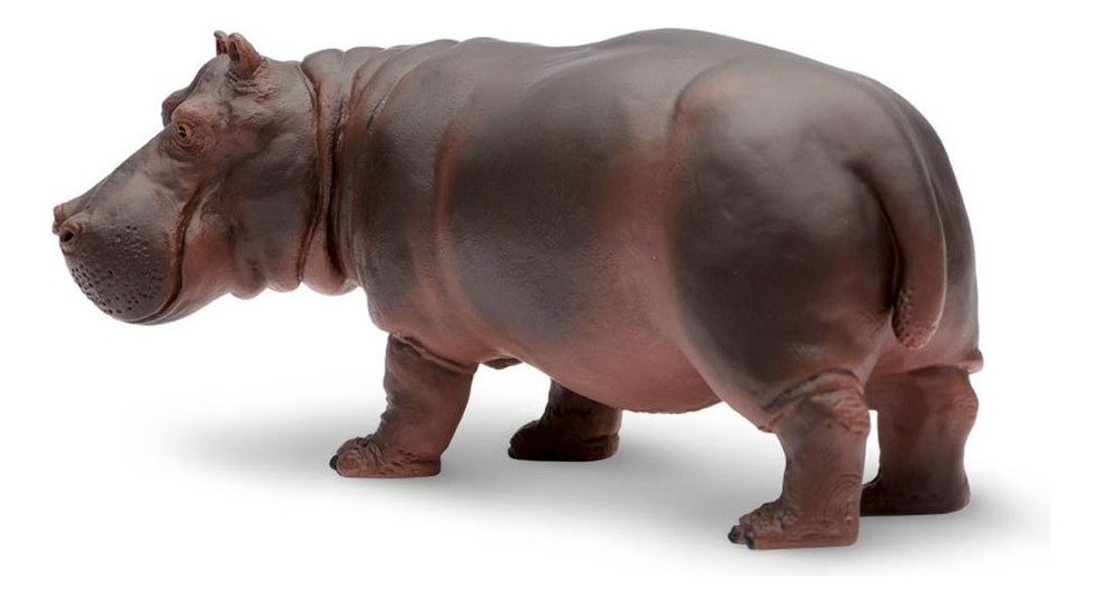 Hipopotamo Figura Safari Hippopotamus Escala Muñeco Trex