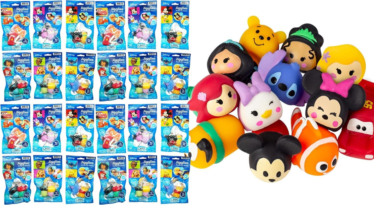 Set Disney 2x Jiggly Fidget Squishy Kawaii Jaru Tiktok Tx