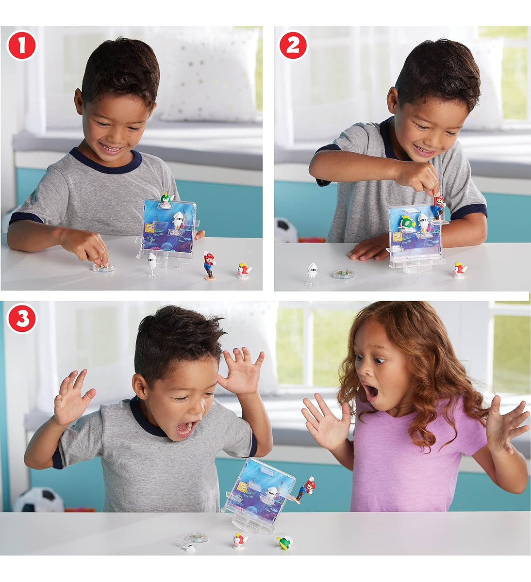 Figura Super Mario Equilibrio En El Agua + Personajes 7392