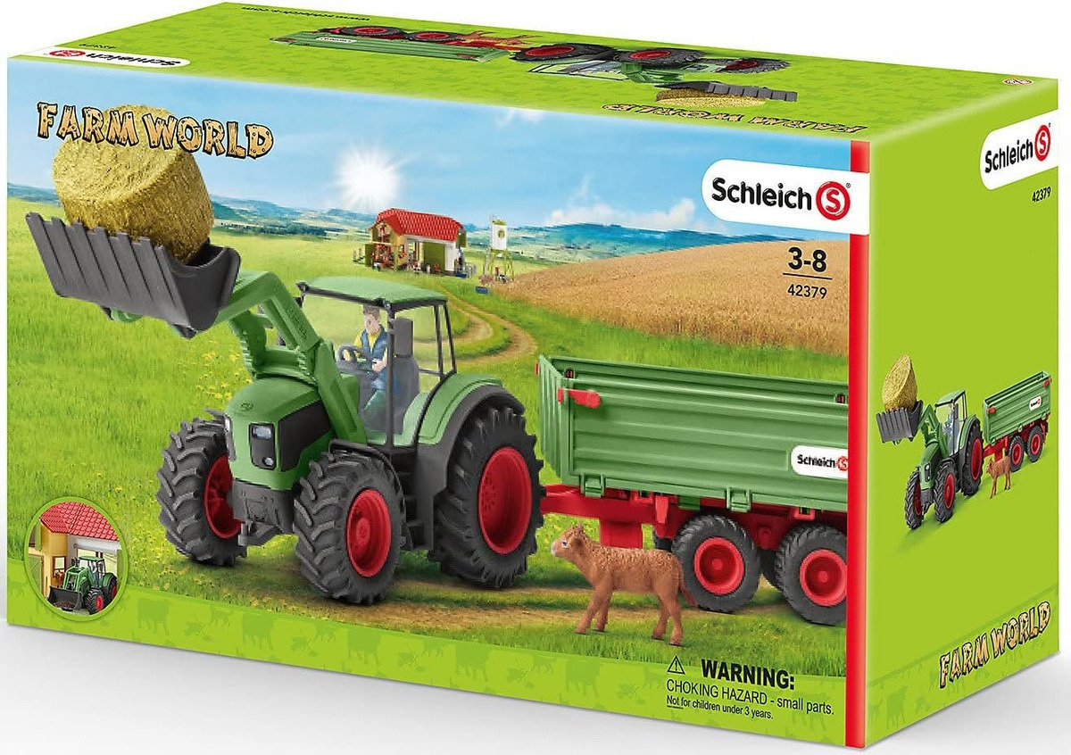 Tractor Remolque Schleich Juguete Niño Diversion Calidad Tx