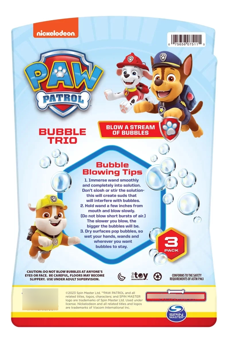 Burbujero Paw Patrol Jaru Juego Exterior Tiktok Calidad Tx