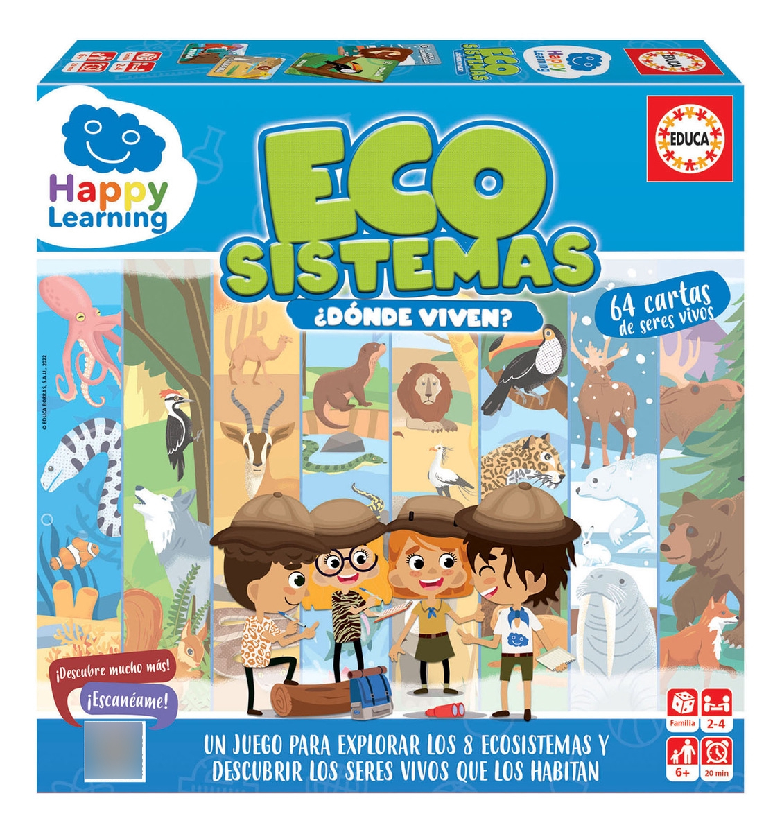 Juego Mesa Infantil Ecosistema ¿donde Viven? Educa Trex