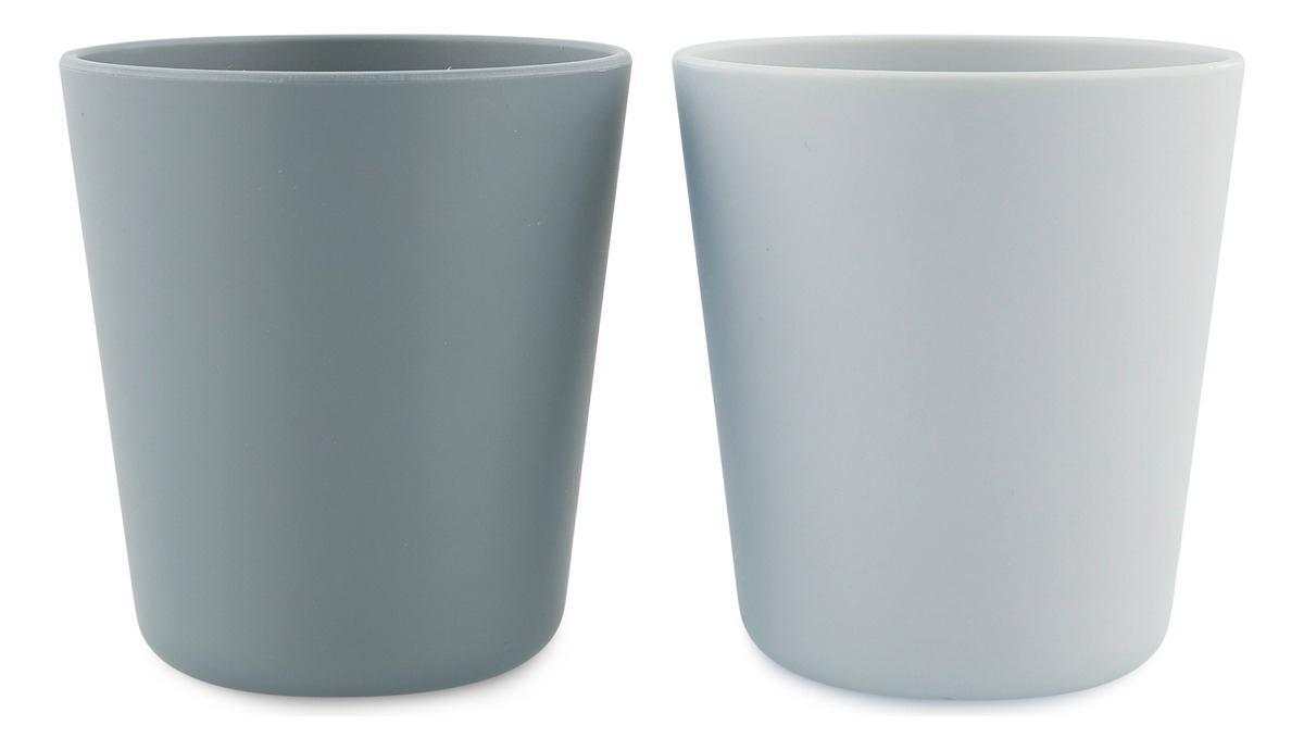 Pack Vasos Infantil X2 Aprendisaje Pla Trixie Colores Trex