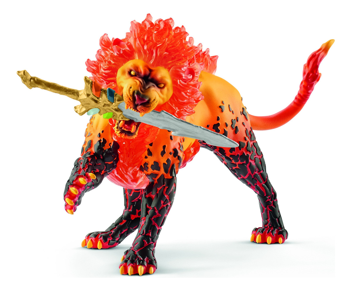 Batalla Monstruo De Hielo Vs León Fuego Schleich Eldrador Tx