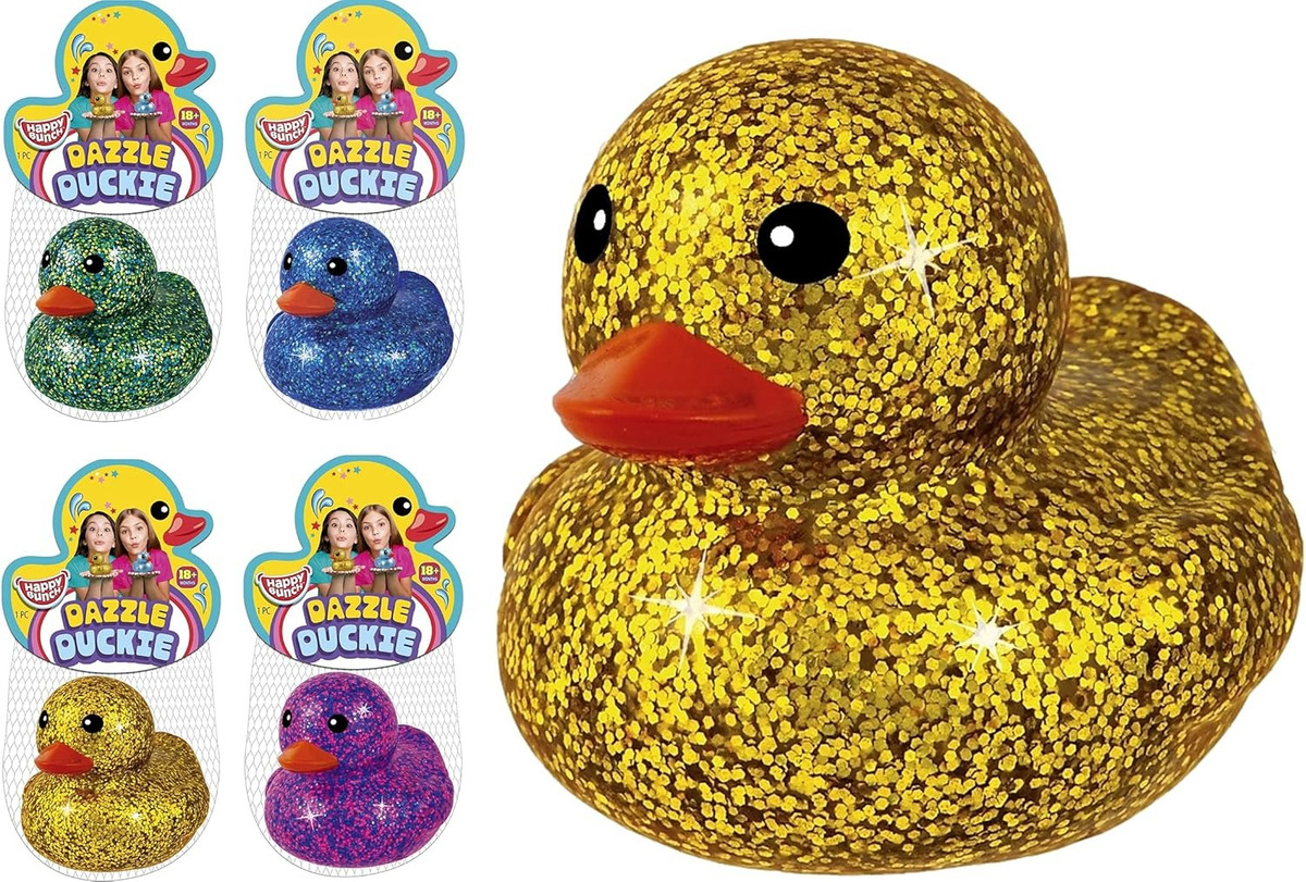 Patito Goma Purpurina Ja-ru Juego Infantil Suave Niñez Tx