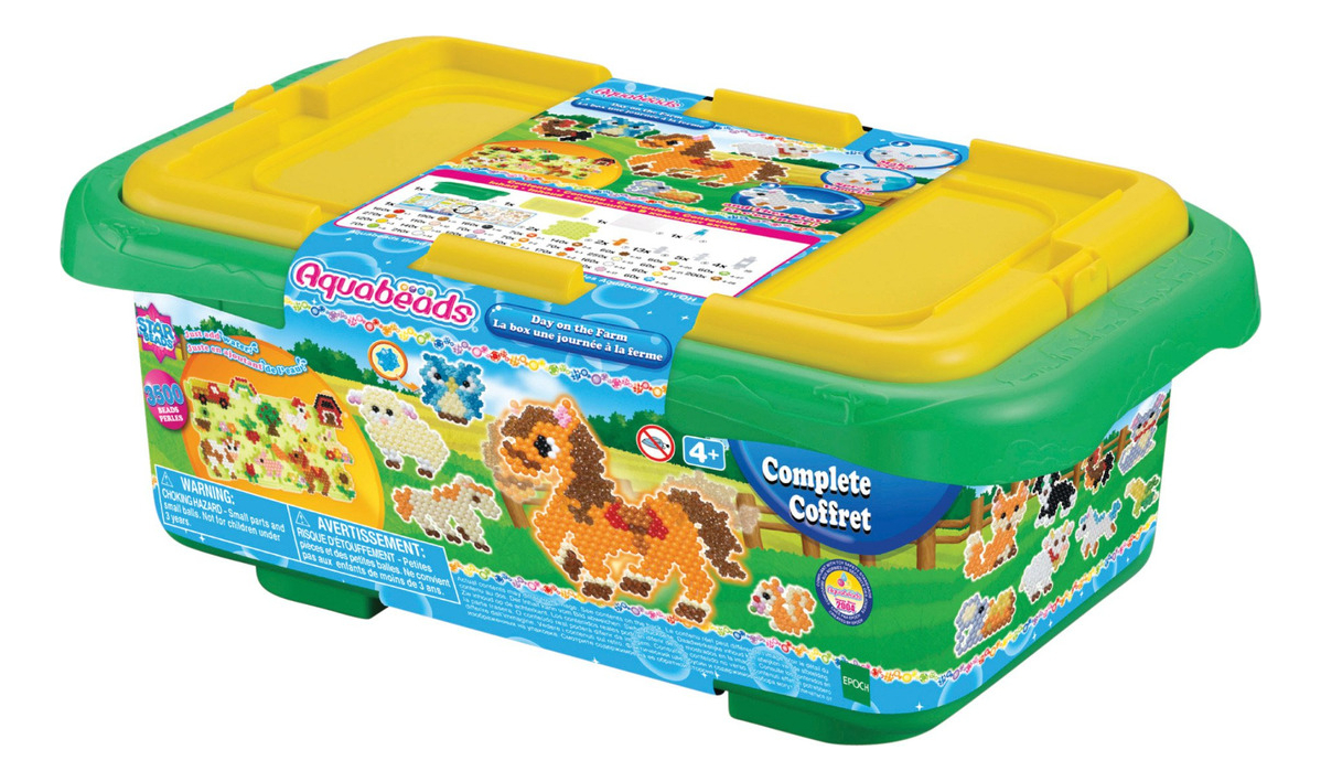 Aquabeads Maletin Dia En La Granja 3600 Cuentas Juguete Trex