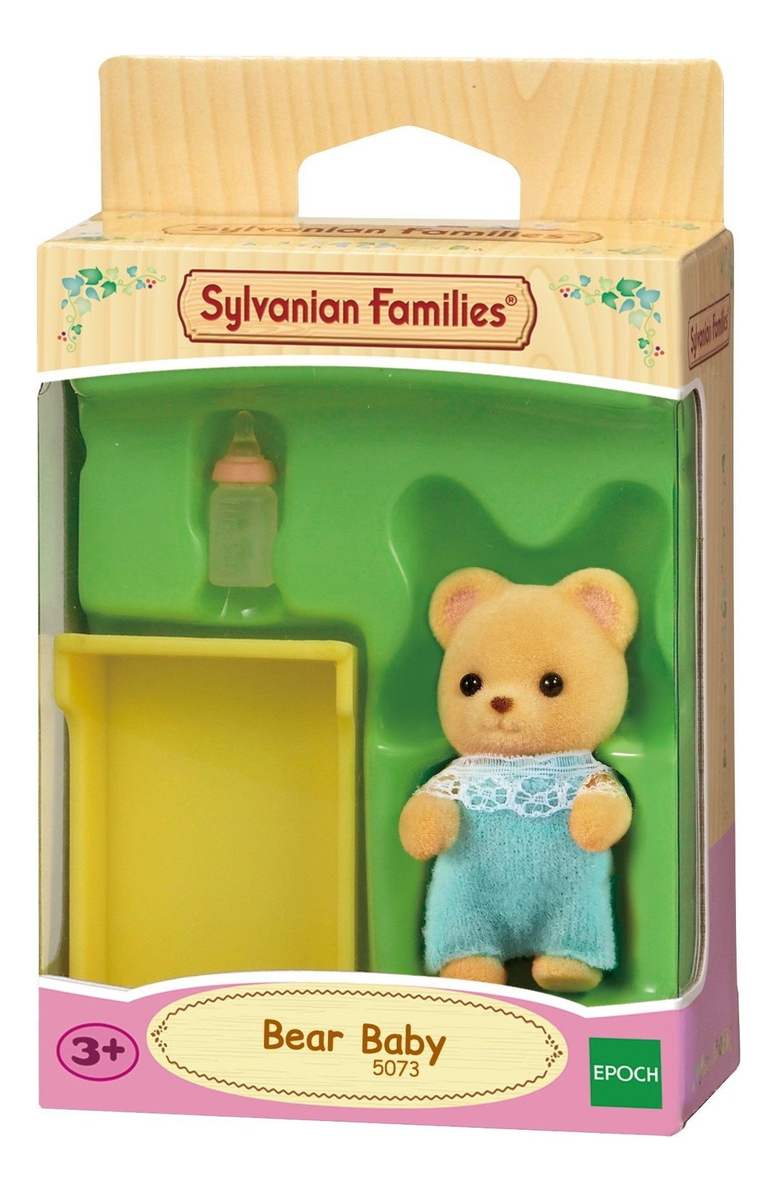 Sylvanian Families Osito Bebé Con Cuna Muñeco Juguete Niños