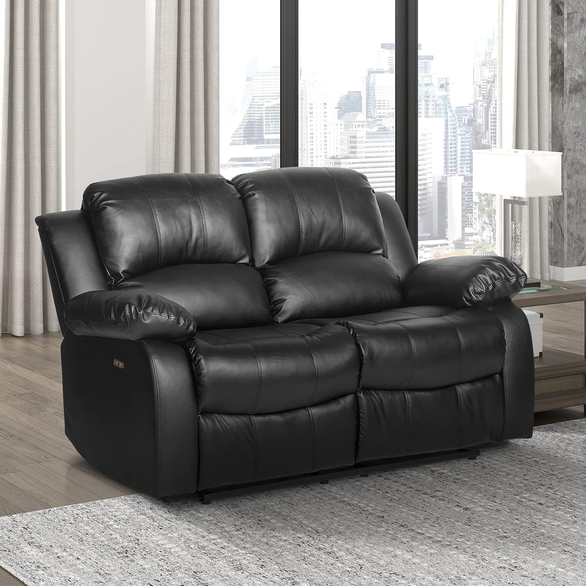 Sillón Reclinable 2 Cuerpos Masajeador Electrico Living Trex