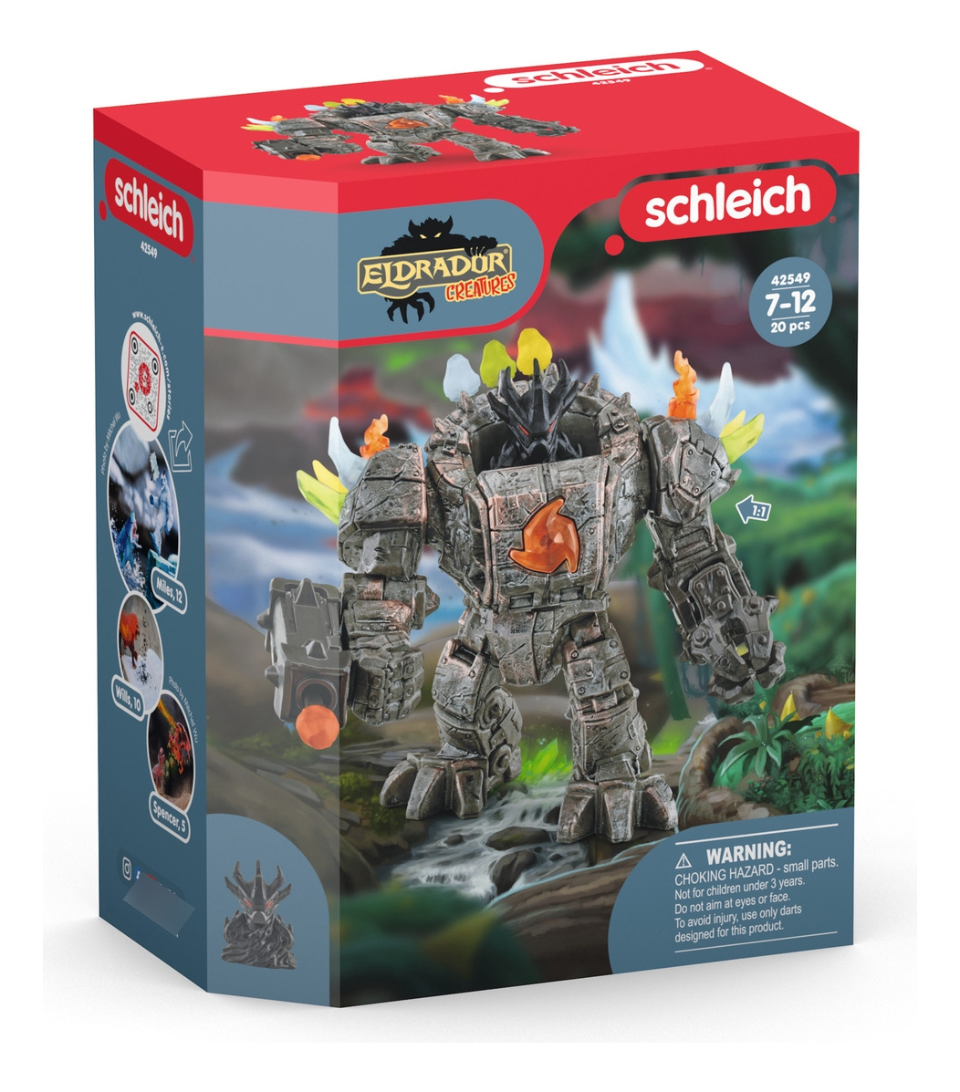 Figura Robot Maestro Con Criatura Schleich Eldrador Trex