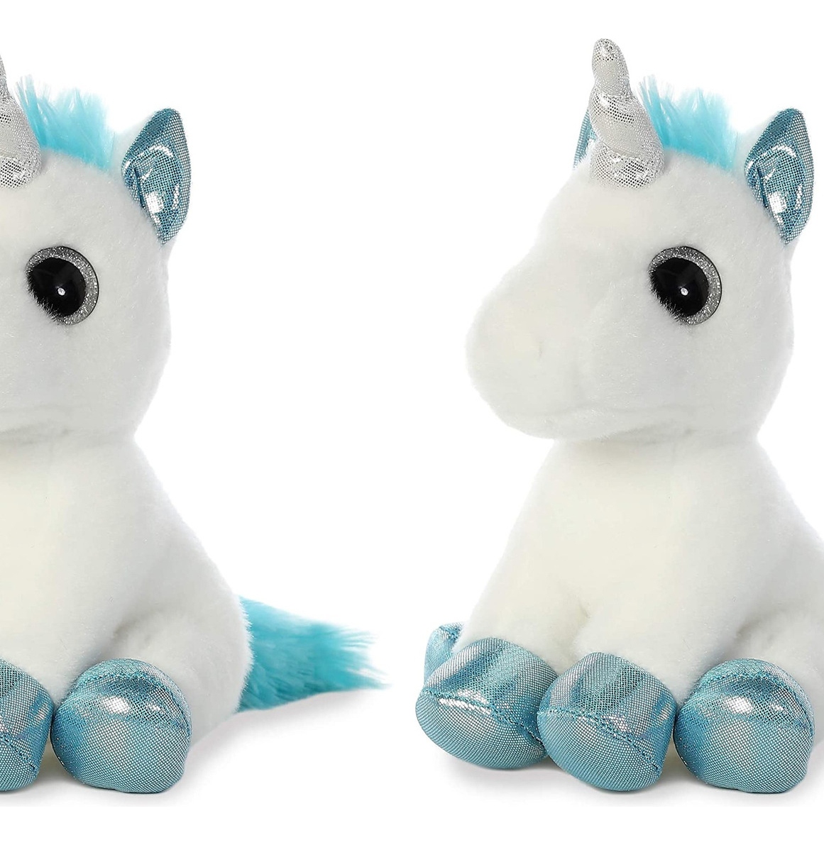Peluche Unicornio Snowbelle Sentado Felpa Suave Aurora Trex