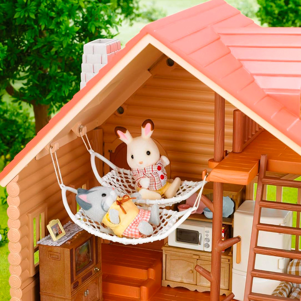 Sylvanian Families Casa Cabaña + Accesorios Juguete Niños Tx