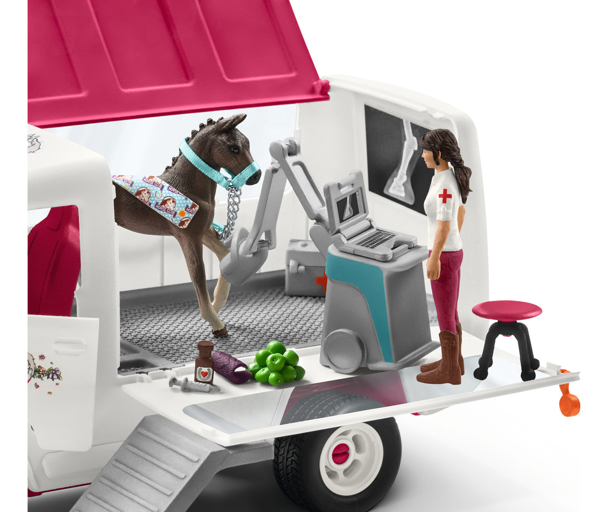 Coche Ambulancia Veterinaria Movil Schleich Horse Club Trex