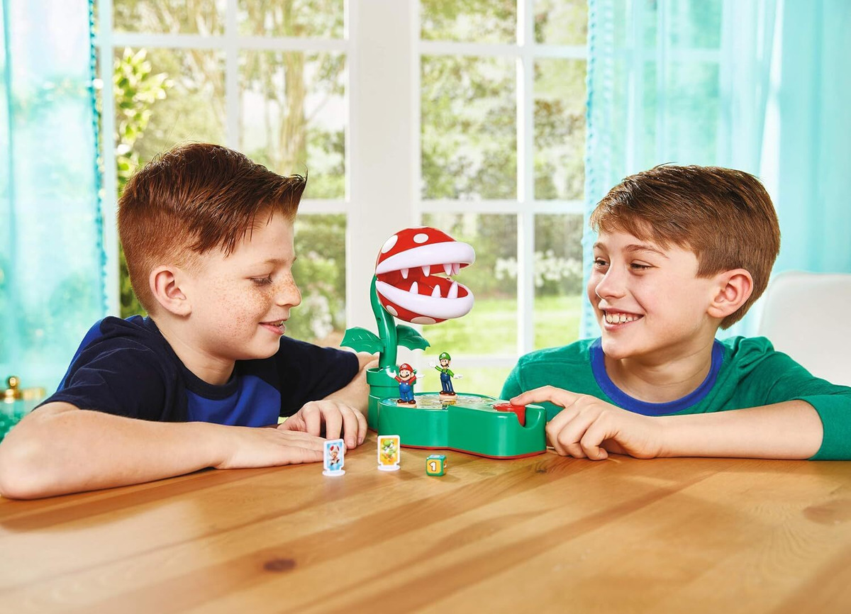 Juego De Mesa Super Mario Planta Piraña Juguete Didactico