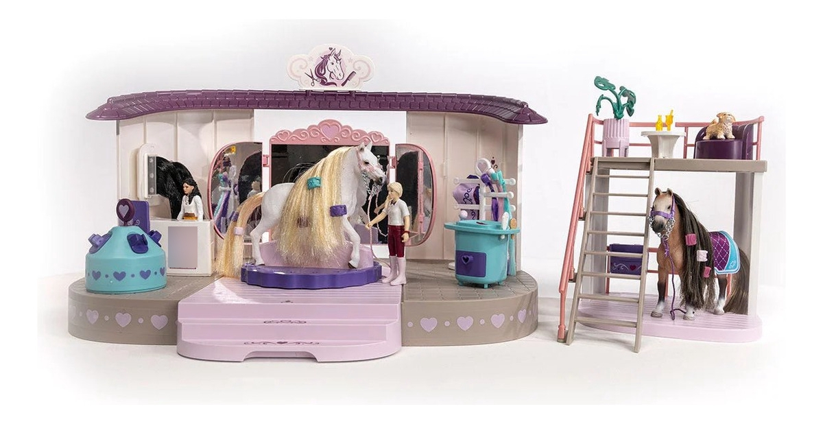 Salón Belleza Caballos Schleich Juguete Niño Diversion Tx