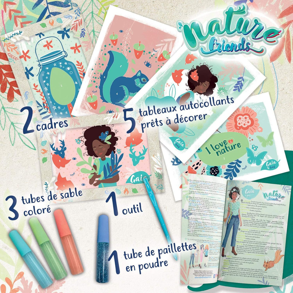 Juego Cuadros De Arena Brillantina Nature Friends Educa Tx