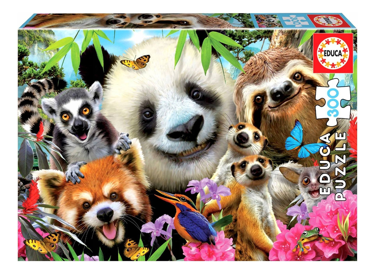 Puzzle 300 Piezas Selfie Amigos Animales Rompecabezas Educa